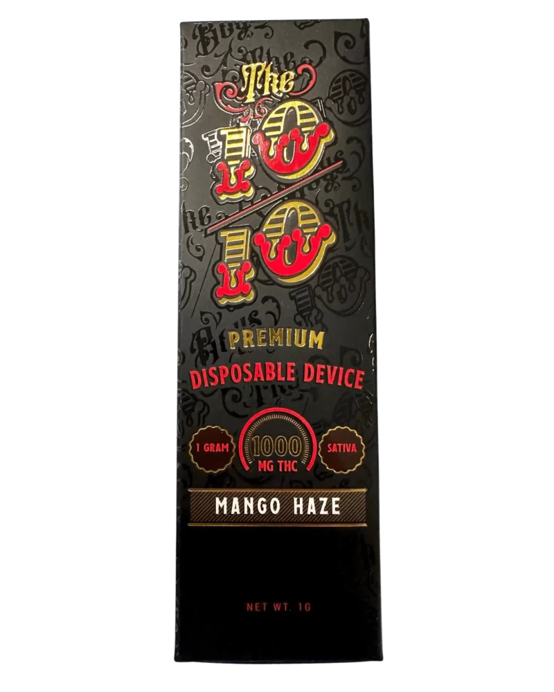 The 10/10 Boys Disposable THC Vape – Mango Haze (Sativa)