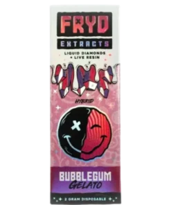 Bubblegum Gelato Fryd Liquid Diamond Disposable (Hybrid) THC%: 92.88%
